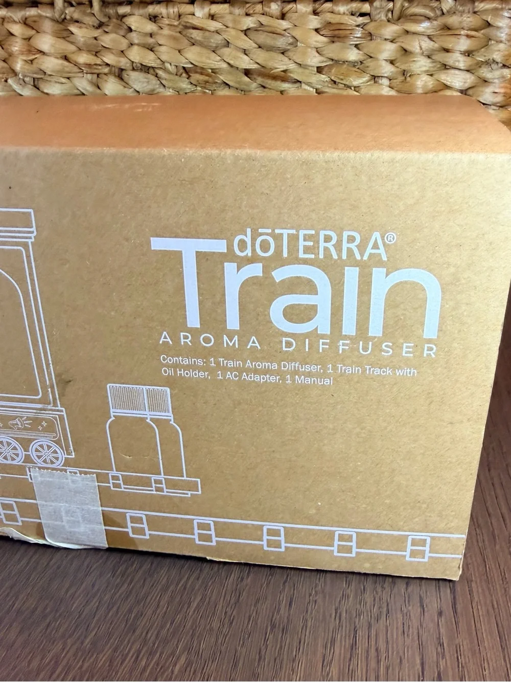 Doterra Red Train Aroma Diffuser with Train Track and Oil Holder